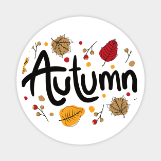 Beautiful Autumn Design Simple and Sweet Magnet